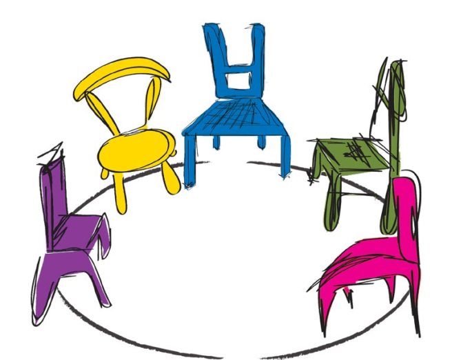 sedie in cerchio